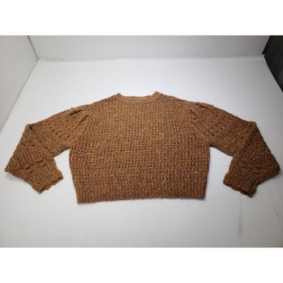 Universal Thread Sweaters - Universal Thread Womens Sweater Crew Neck Long Sleeve Open Knit Multicolor Sz M